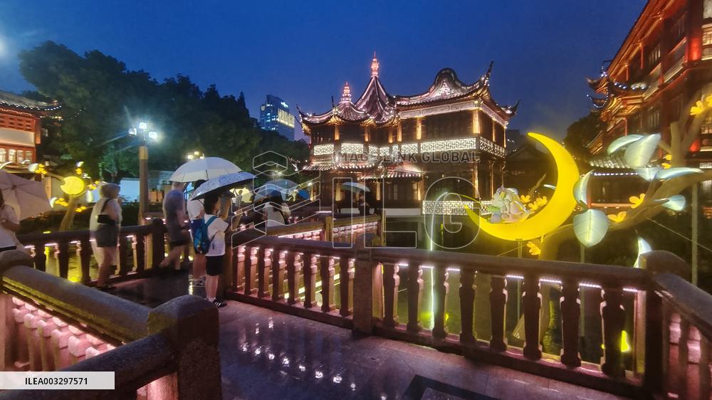 Lantern Show Celebrate Mid-Autumn Festival in Shanghai,
