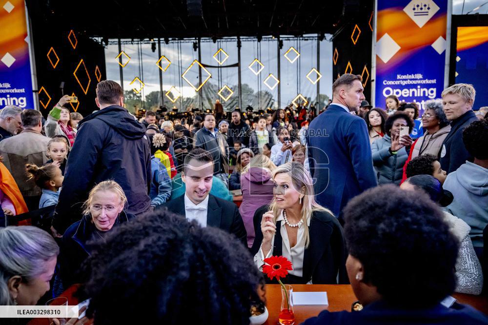 Queen Maxima Attends An Outdoor Concert - Amsterdam