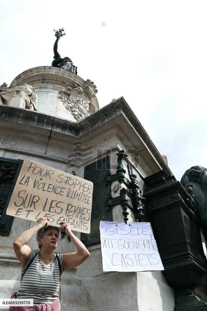 Demonstration In Support Of Gisele Pelicot - Paris