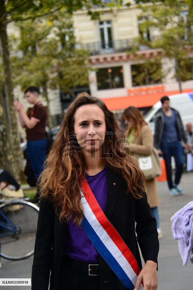 Demonstration In Support Of Gisele Pelicot - Paris