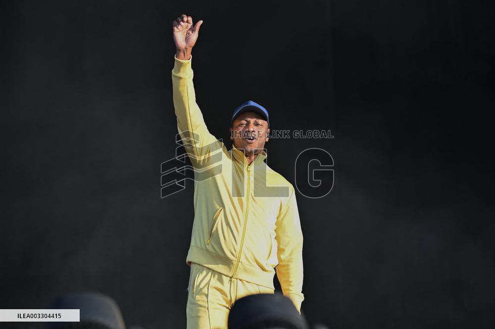 MC Solaar Concert At Fete de l'Humanite - Bretigny