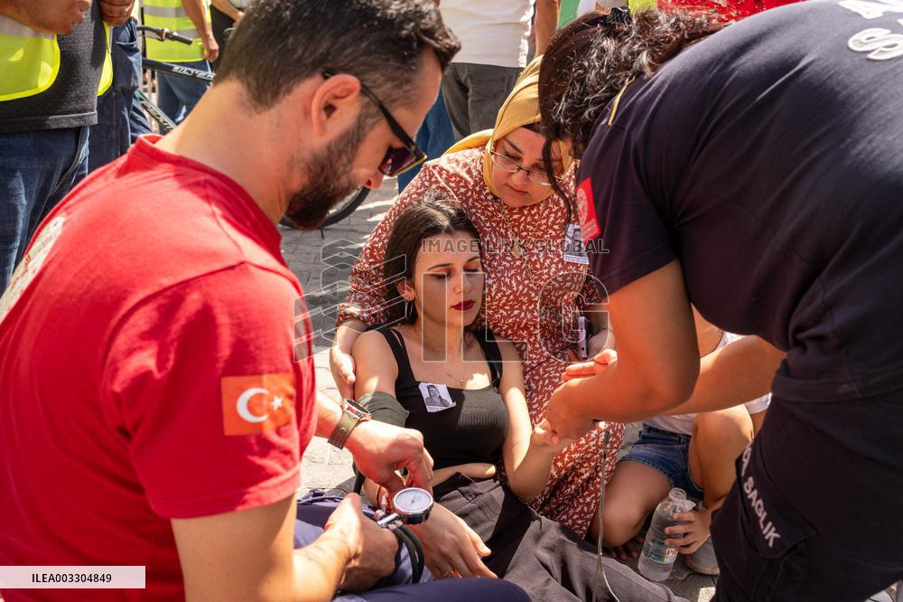 Funeral of Turkish-American Activist Killed in Israel - Turkey