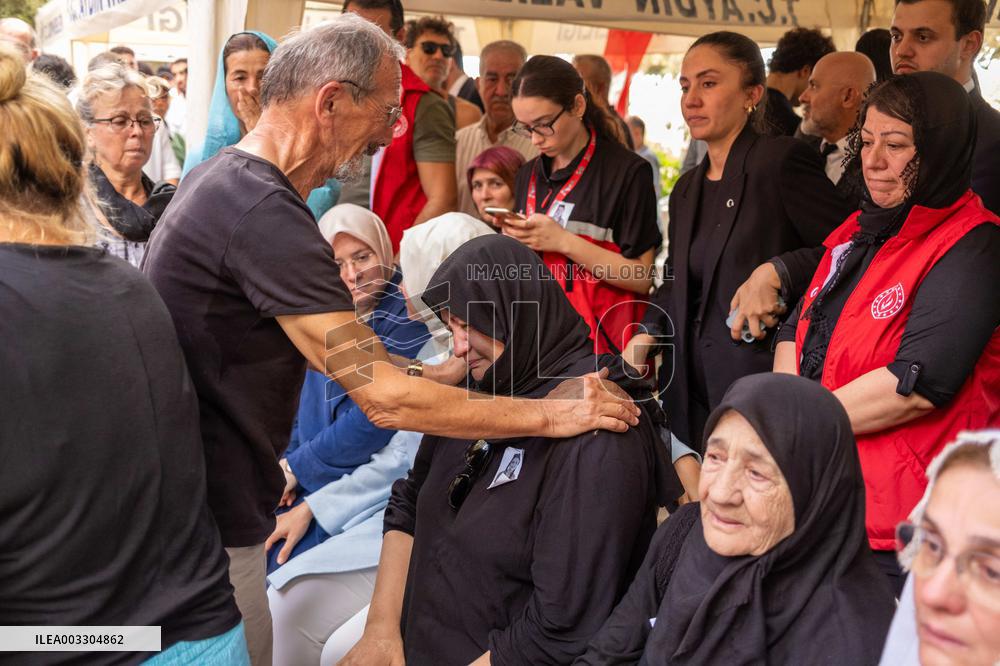 Funeral of Turkish-American Activist Killed in Israel - Turkey