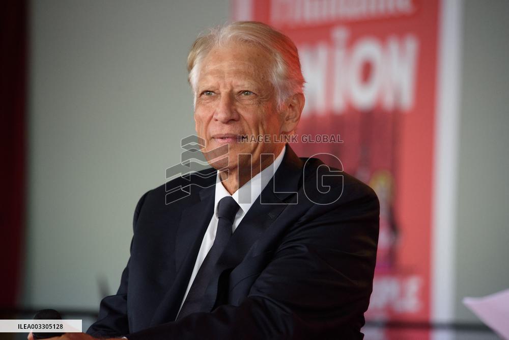 Dominique de Villepin At The Fete de l'Humanite - Bretigny