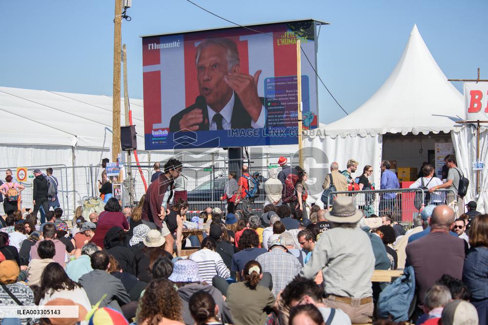 Dominique de Villepin At The Fete de l'Humanite - Bretigny