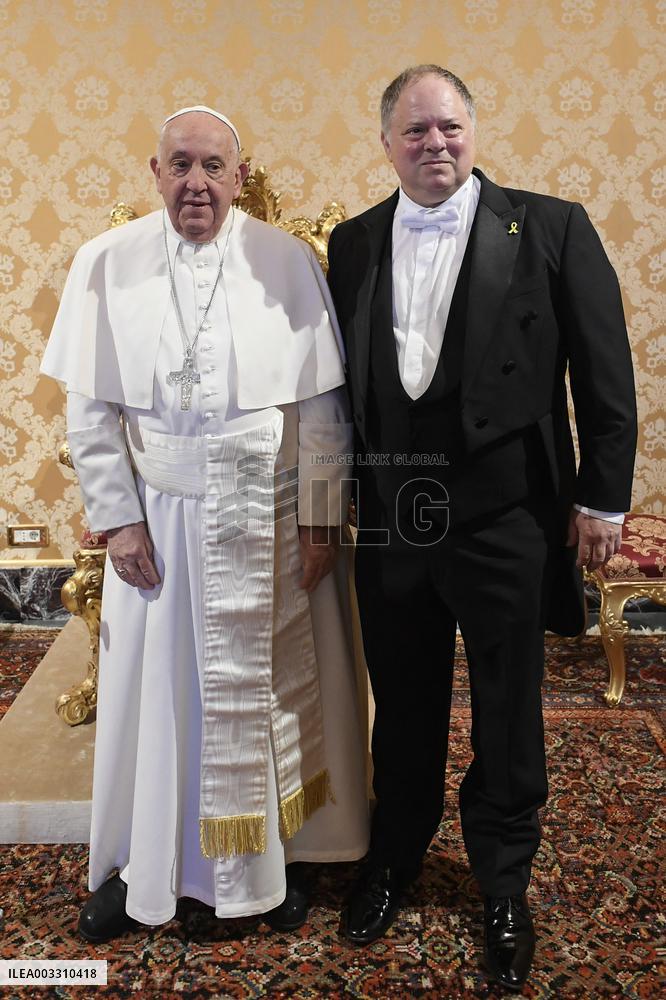 Pope Francis Meets Ambassador Of Israel - Vatican