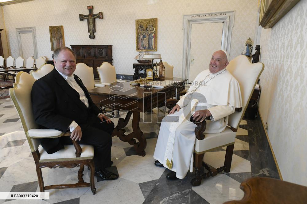 Pope Francis Meets Ambassador Of Israel - Vatican
