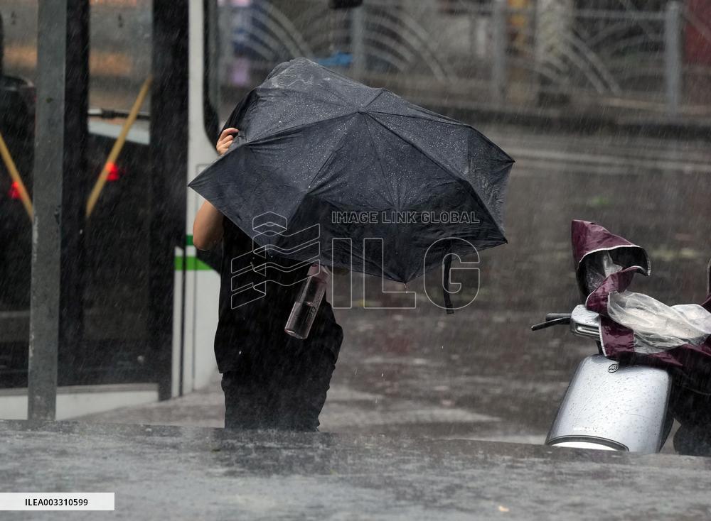 Typhoon Bebinca Lashes Shanghai - China