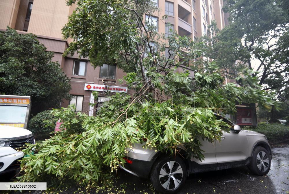 Typhoon Bebinca Lashes Shanghai - China
