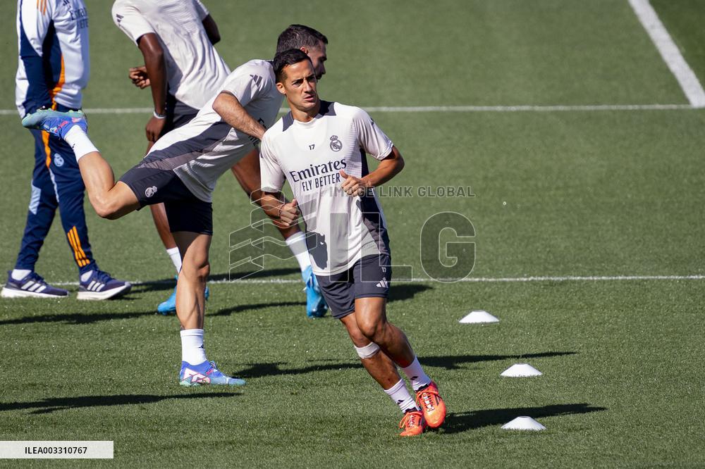 - UEFA Champions League - Champions League 2024/25 League Phase MD1: Real Madrid Training Session and Press Conference