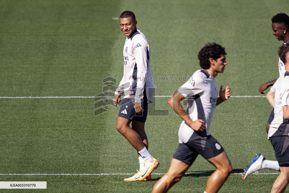 - UEFA Champions League - Champions League 2024/25 League Phase MD1: Real Madrid Training Session and Press Conference