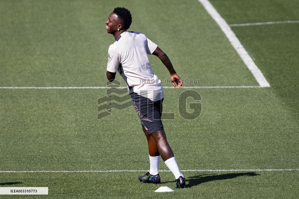 - UEFA Champions League - Champions League 2024/25 League Phase MD1: Real Madrid Training Session and Press Conference