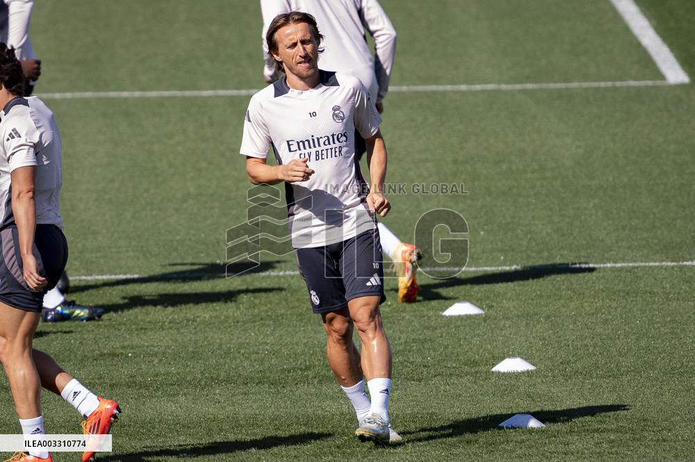 - UEFA Champions League - Champions League 2024/25 League Phase MD1: Real Madrid Training Session and Press Conference