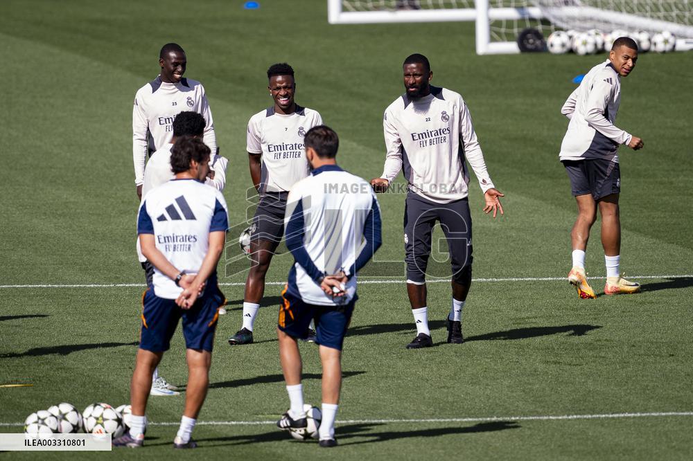 - UEFA Champions League - Champions League 2024/25 League Phase MD1: Real Madrid Training Session and Press Conference