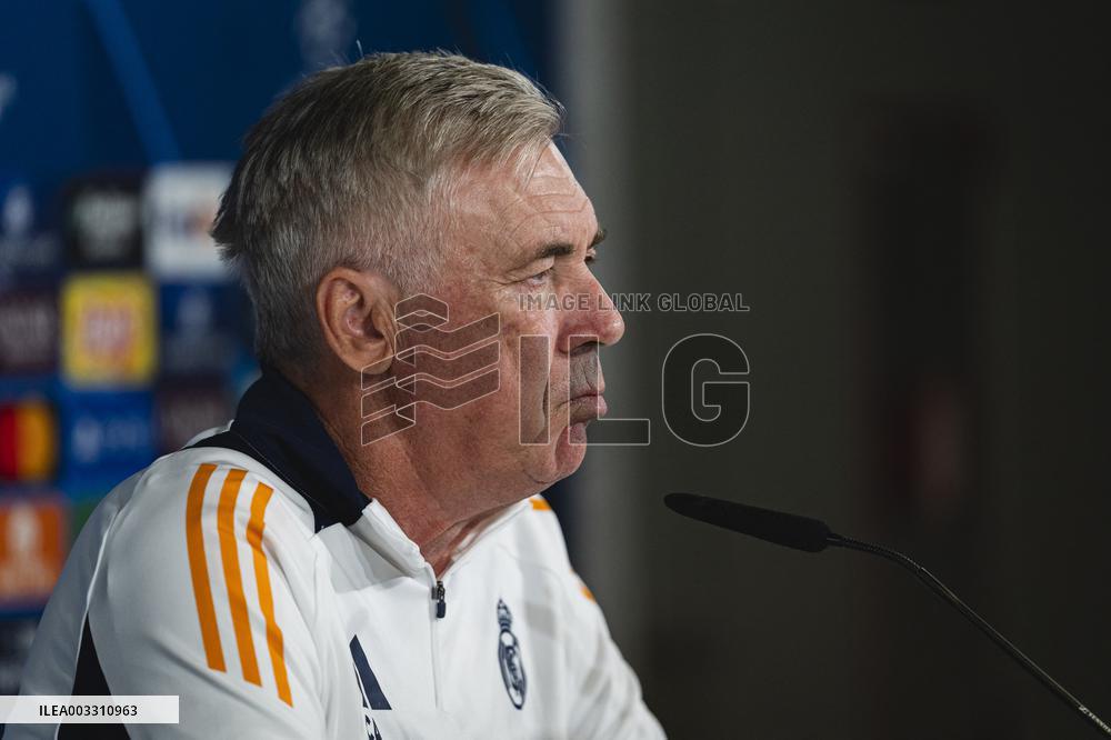 - UEFA Champions League - Champions League 2024/25 League Phase MD1: Real Madrid Training Session and Press Conference