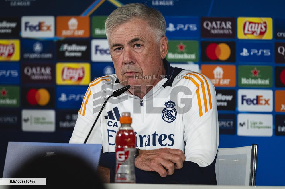 - UEFA Champions League - Champions League 2024/25 League Phase MD1: Real Madrid Training Session and Press Conference