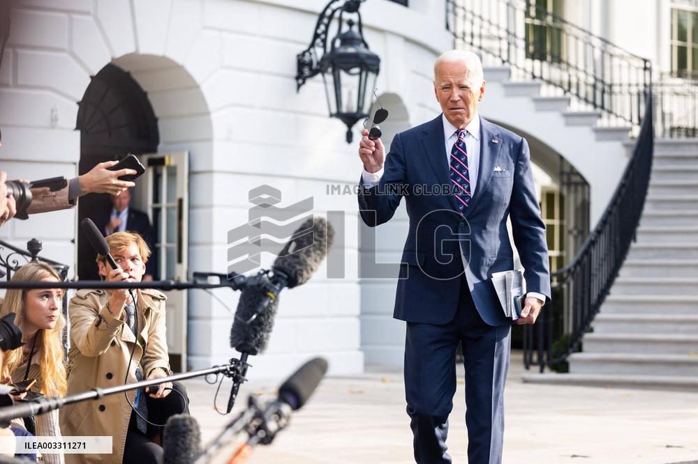 US President Biden speaks on second attempted Trump assassination as he departs WH for Delaware