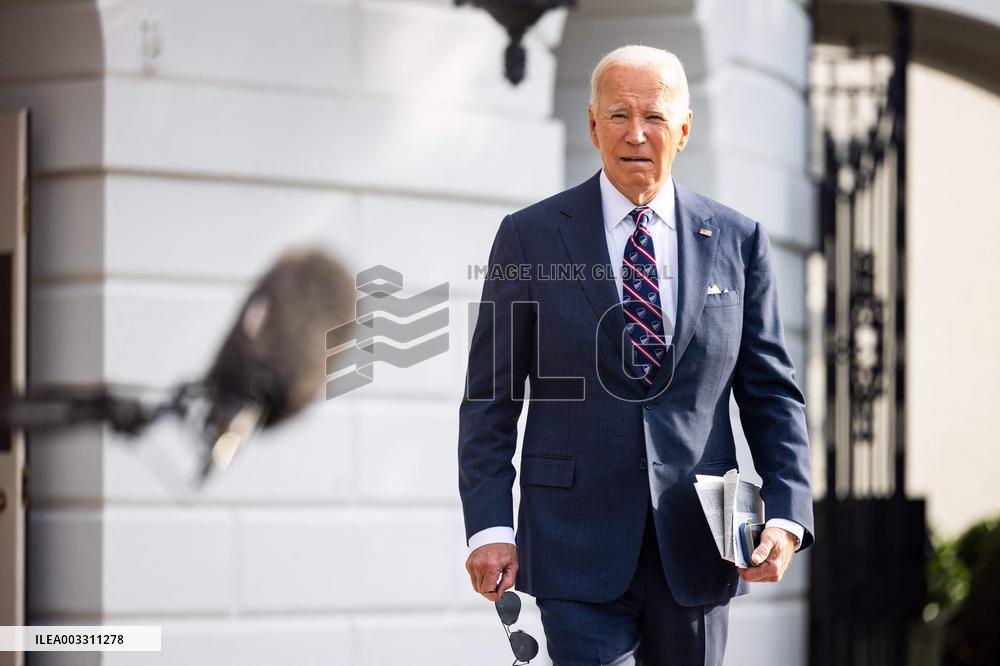 US President Biden speaks on second attempted Trump assassination as he departs WH for Delaware