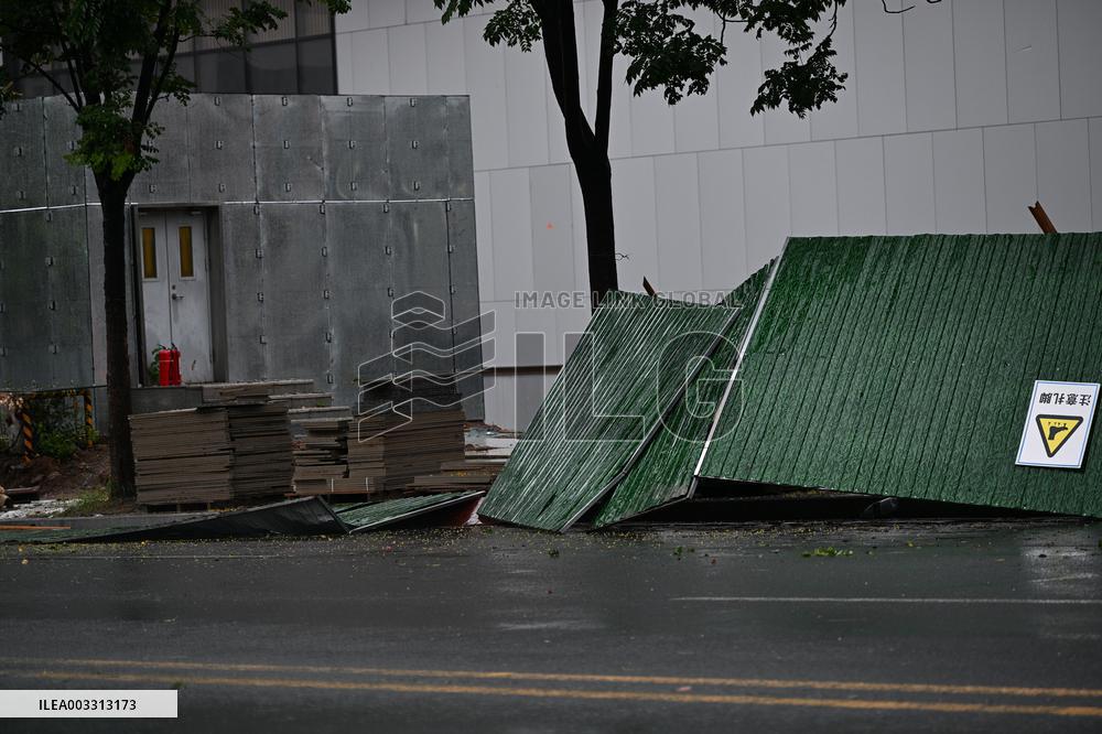 Typhoon Bebinca Hit Nanjing
