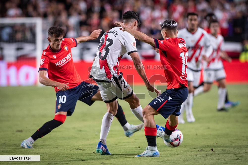 - LaLiga - La Liga: Rayo Vallecano vs Osasuna