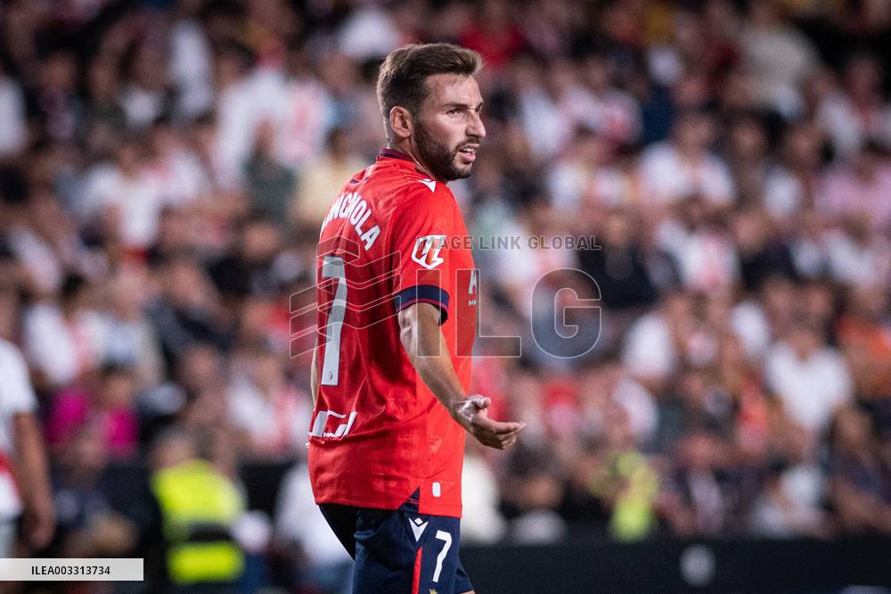 - LaLiga - La Liga: Rayo Vallecano vs Osasuna