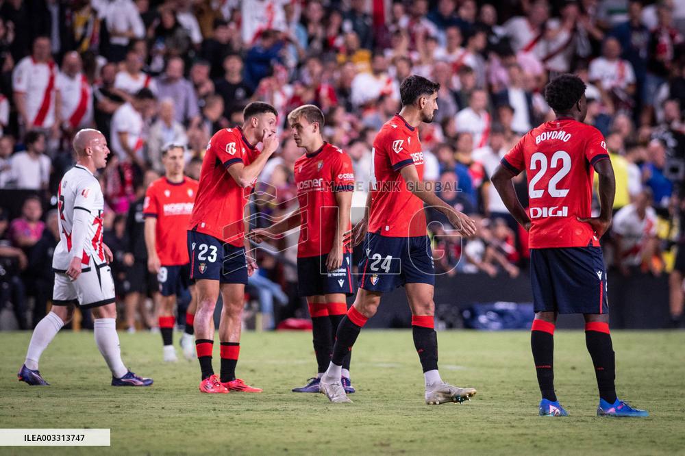 - LaLiga - La Liga: Rayo Vallecano vs Osasuna