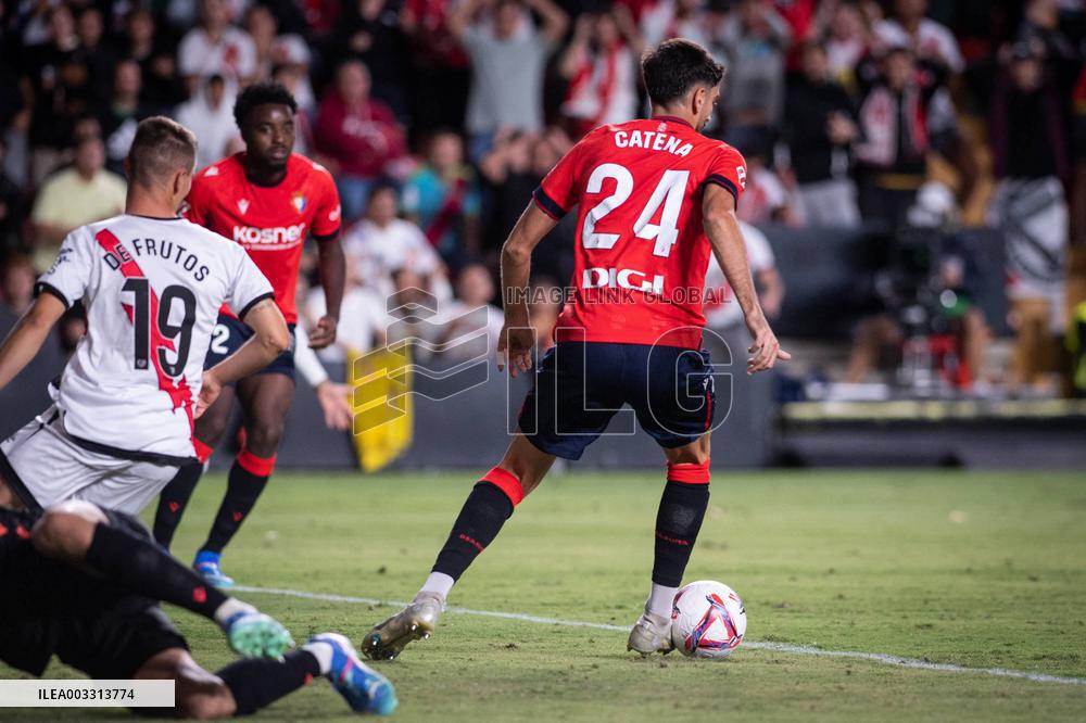 - LaLiga - La Liga: Rayo Vallecano vs Osasuna