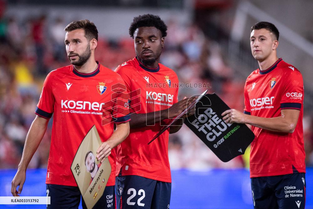 - LaLiga - La Liga: Rayo Vallecano vs Osasuna