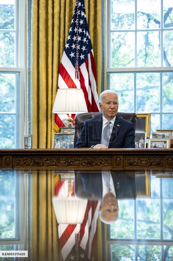 DC: President Biden Receives a Briefing on the ongoing Response to the Wildfire Season