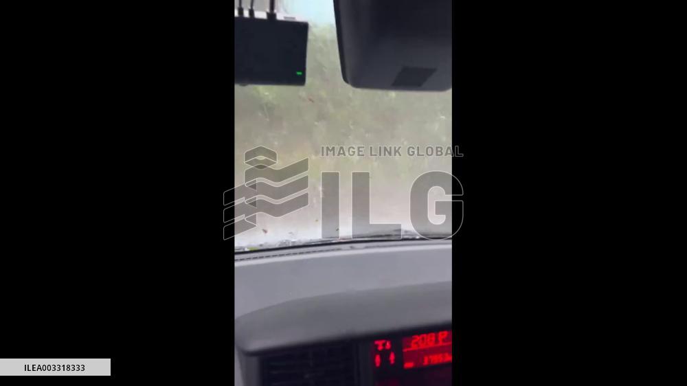 Japan: Intense Hail Hits Western Tokyo