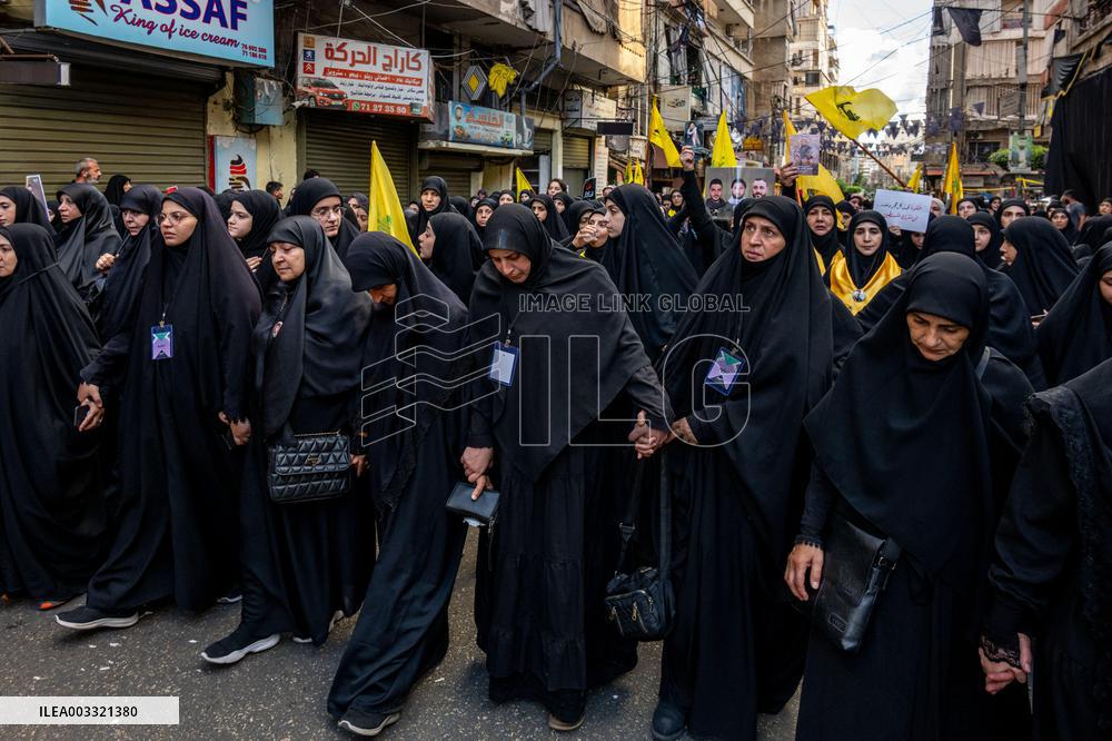 Pagers Attack Victims Funeral By Hezbollah - Beirut