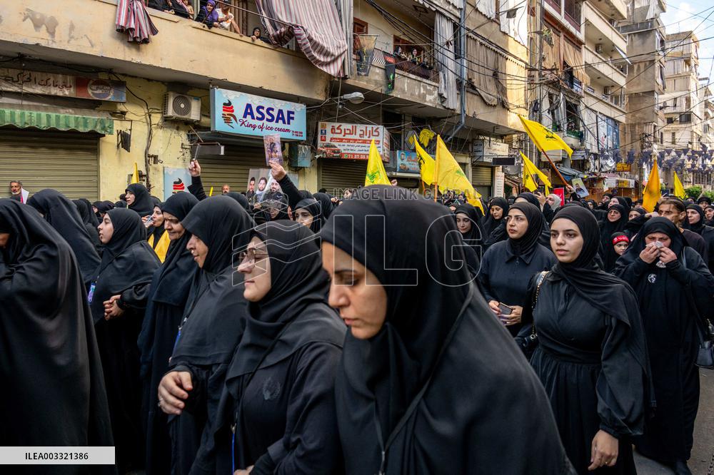 Pagers Attack Victims Funeral By Hezbollah - Beirut