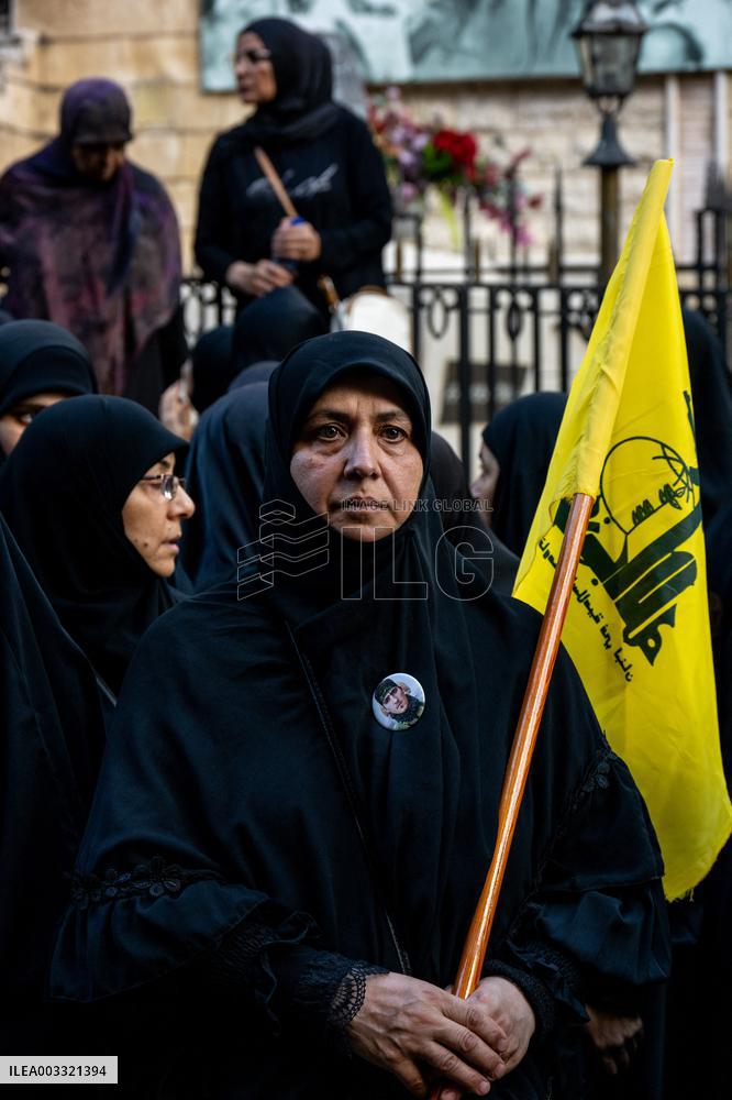 Pagers Attack Victims Funeral By Hezbollah - Beirut