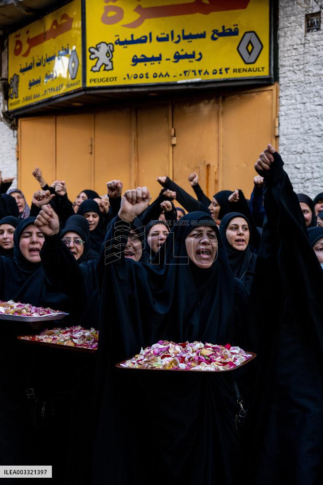 Pagers Attack Victims Funeral By Hezbollah - Beirut