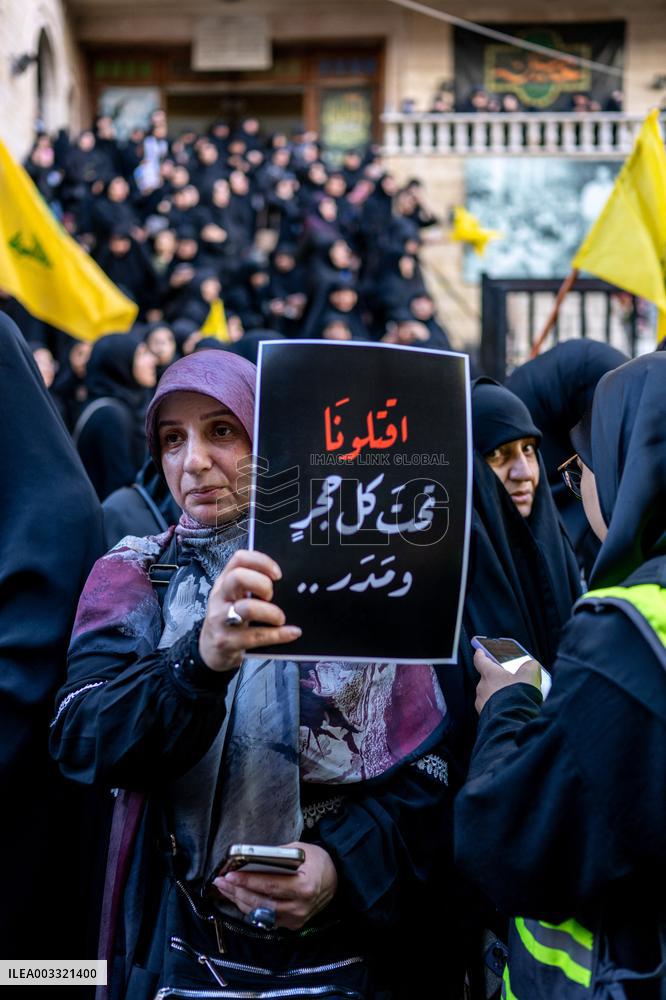 Pagers Attack Victims Funeral By Hezbollah - Beirut