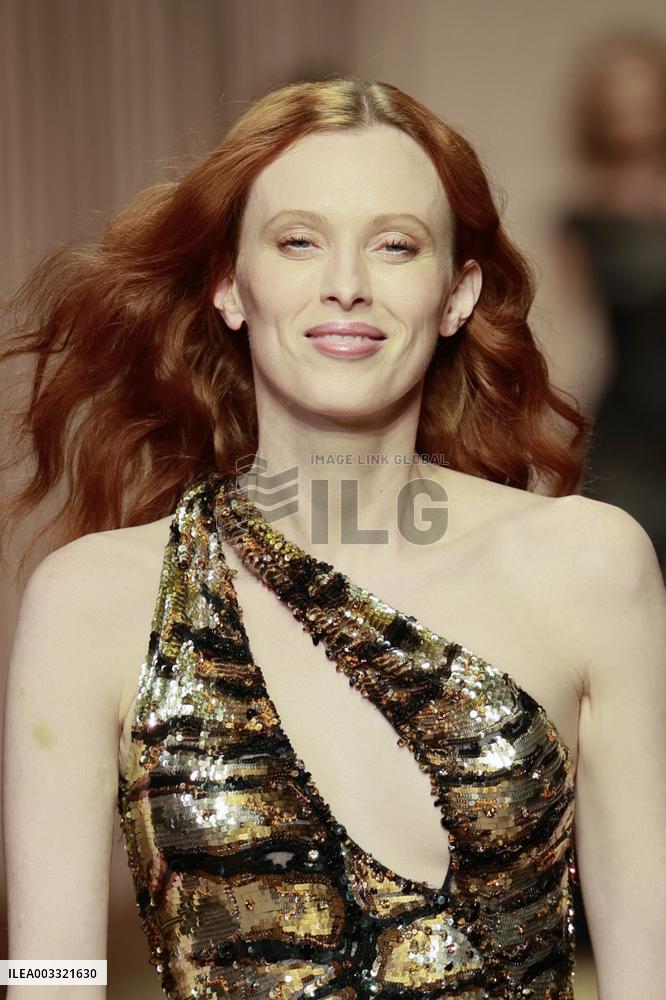MFW - Karen Elson Models For Roberto Cavalli