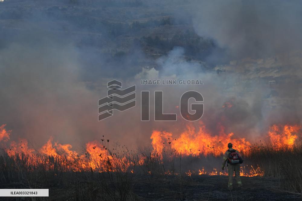 Hezbollah Fires Rockets At Kiryat Shmona - Israel