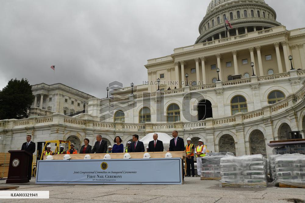 First Inaugural Platform Nail Driving Ceremony- Washington
