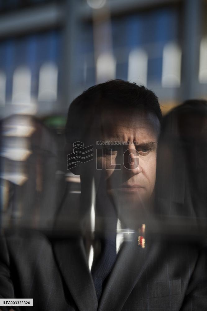 Macron Visits The Nanterre Arboretum - Nanterre