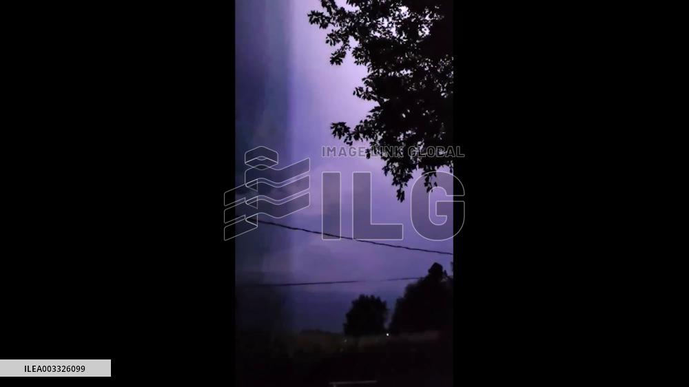 US: Severe Thunderstorm Brings Intense Lightning To Central Iowa