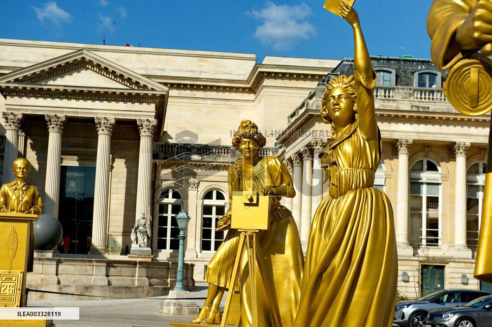 Ten Statues Of Women Honoured At Paris 2024 Opening Ceremony Display At National Assembly - Paris