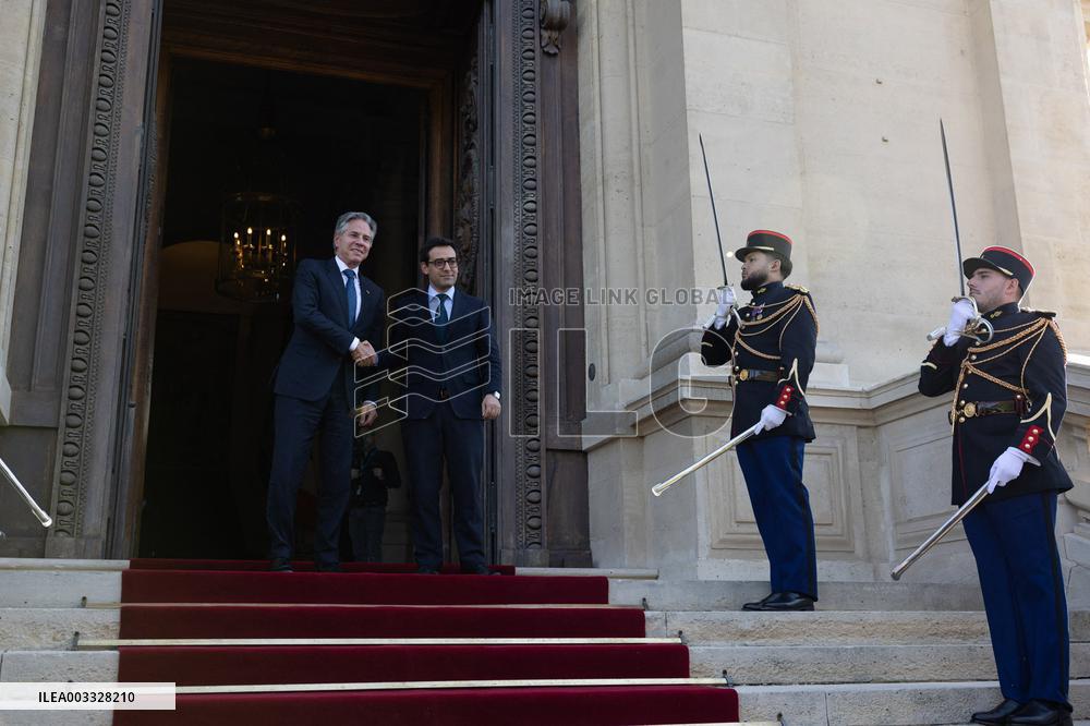 Blinken In Paris Amid Fears Of Mideast Escalation