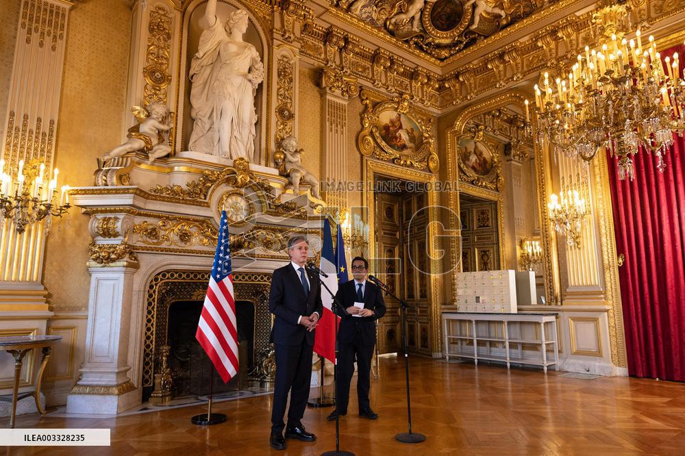 Blinken In Paris Amid Fears Of Mideast Escalation