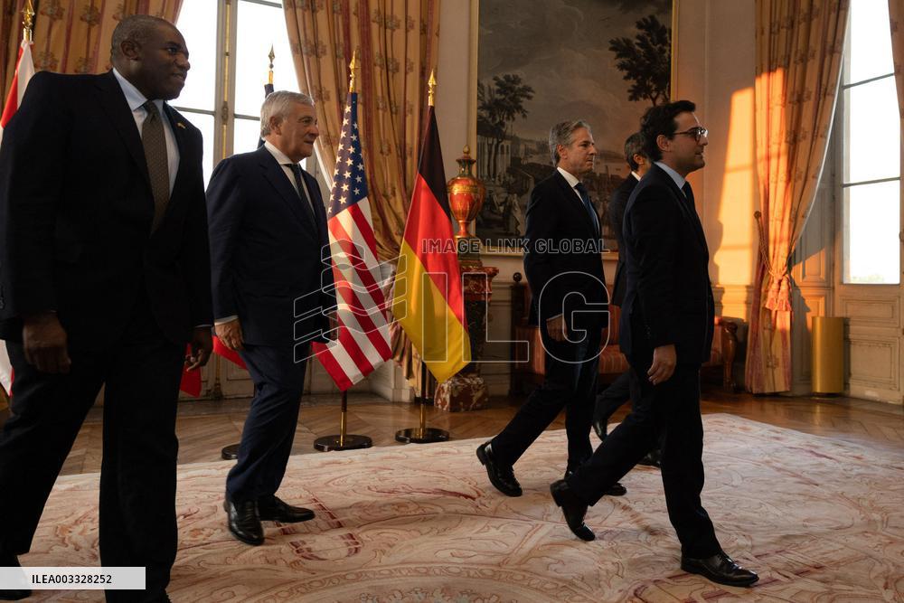 Blinken In Paris Amid Fears Of Mideast Escalation