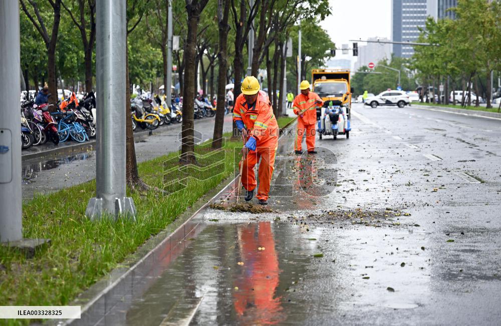 Typhoon Pulasan Floods Shanghai - China