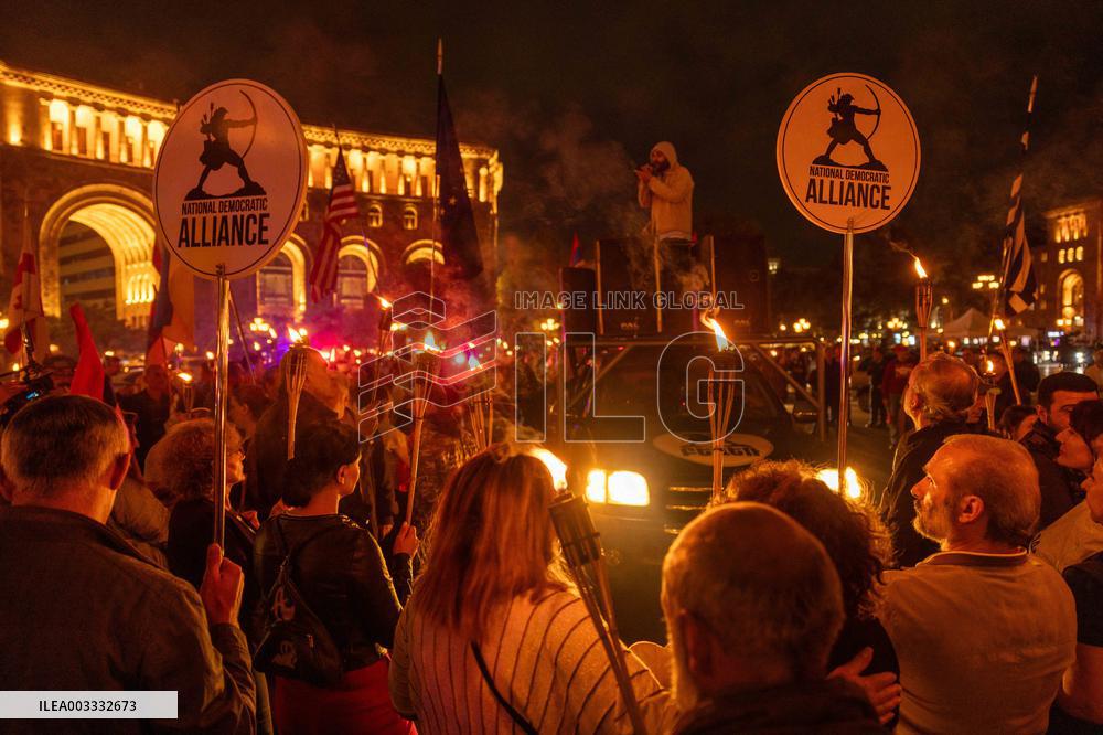 Ceasefire First Anniversary Protest - Yerevan
