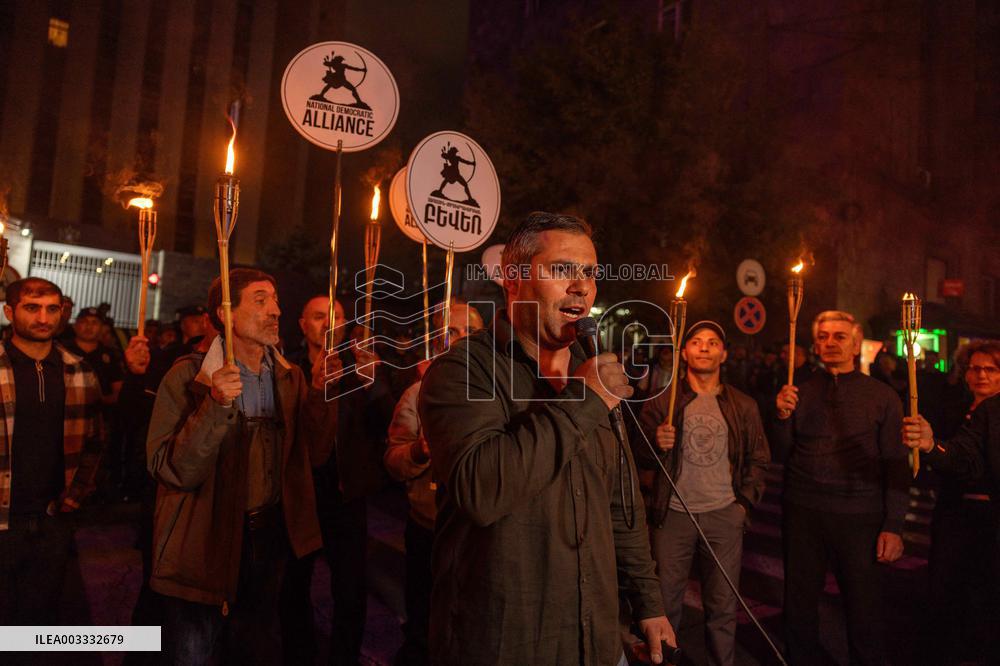 Ceasefire First Anniversary Protest - Yerevan