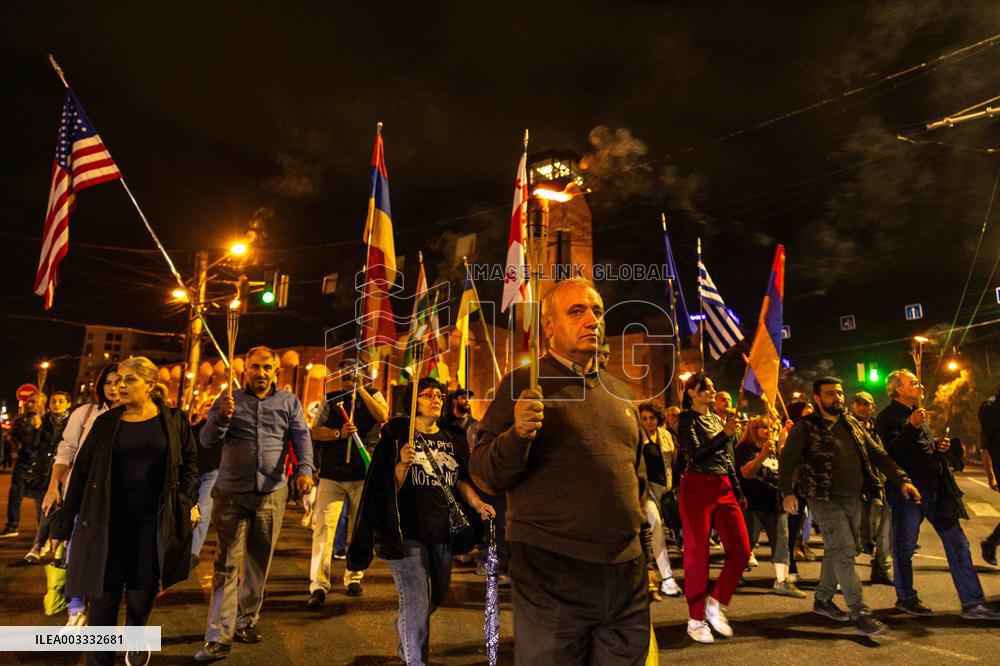 Ceasefire First Anniversary Protest - Yerevan