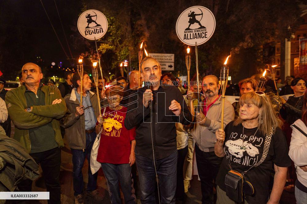 Ceasefire First Anniversary Protest - Yerevan