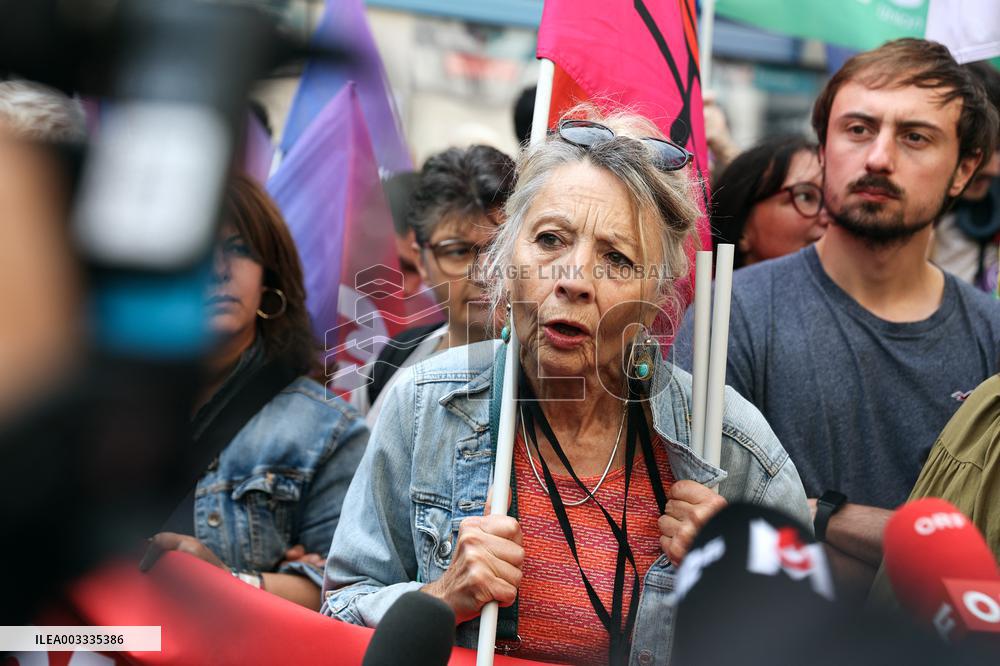 Demonstration Against Macron-Barnier Government in Paris